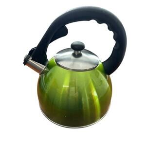 Creative Home Green Whistling Tea Kettle Stainless Steel Interior – Preowned